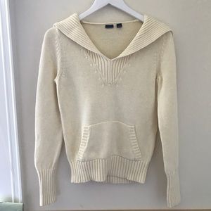 White / Ivory Cowl-neck Sweater ✨